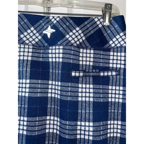 Tuckernuck Women's A-Line Plaid Skort Blue Knee Length Size S - Picture 7 of 8